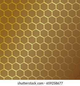 Honeycomb pattern. Vector illustration. Hexagonal cell texture. Grid on the background. Geometric design. Modern stylish abstract texture. Template for print, textile, wrapping and decoration