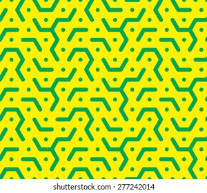 Honeycomb pattern in yellow-green tones