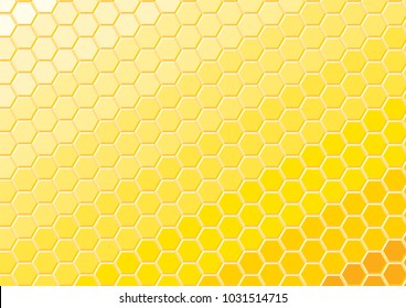 Honeycomb pattern.Yellow graphic.Vector art.