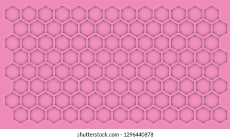 honeycomb in pink