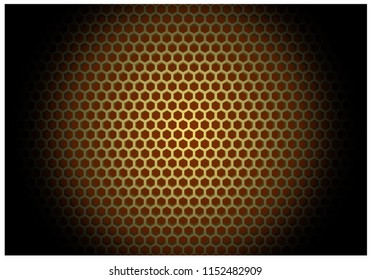 Honeycomb red gradient texture 3D vector Golden 