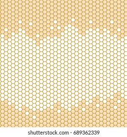 Honeycomb seamless back ground. Simple seamless pattern of bees' honeycomb cells