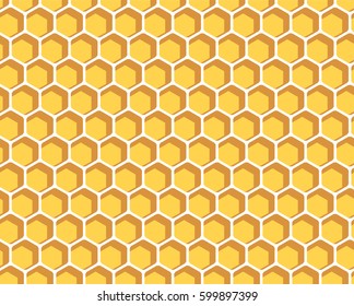 Honeycomb seamless background illustration