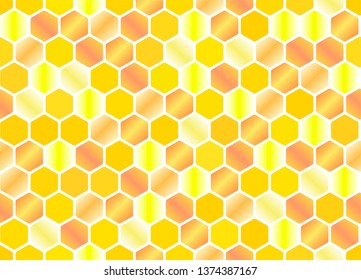 Honeycomb seamless background. Vector illustration.