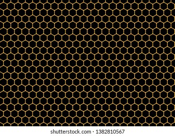 Honeycomb seamless background. Vector illustration.