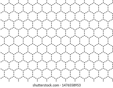 Honeycomb seamless background. Vector illustration for poster.