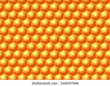 Honeycomb seamless background. Vector illustration