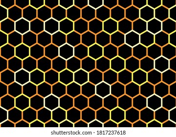 Honeycomb seamless background. Vector stock illustration for poster