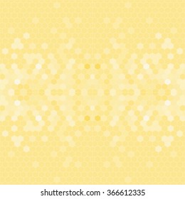 honeycomb with seamless honey background vector illustration