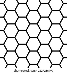 Honeycomb seamless pattern. Abstract geometric honeycomb seamless pattern. Hexagon pattern. Vector illustration