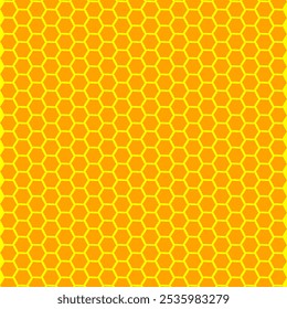 Honeycomb seamless pattern, Abstract, Geometric, Lines, pattern, circle, Hexagon, Illustration, vector, alternating overlapping, symmetrical, orderly arrangement background, Yellow, banner.