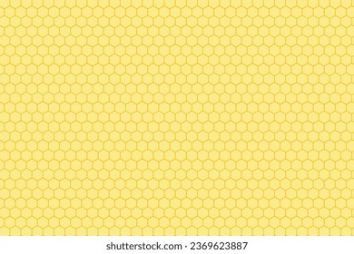 Honeycomb seamless pattern. Honeycomb, bees hive cells pattern.  Hexagon, hexagonal raster.