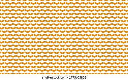 Honeycomb seamless pattern grid perspective texture and geometric background for presentation. HD 16x9 vector seamless. Hexagon texture and white background. Black and white honeycomb Vector 