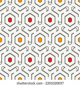 Patrón sin fisuras de Honeycomb. Baldosas de mosaico hexagonal adornado. Impresión de superficie étnica. Fondo de figuras geométricas repetidas. Papel de pared ornamental. Diseño geológico moderno