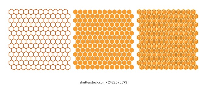 Honeycomb Seamless Pattern Honey Hexagon Background