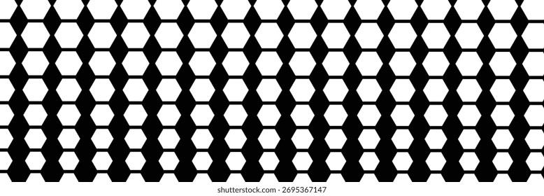 honeycomb seamless pattern vector design. Honeycomb pattern with hexagon mesh texture bee comb grid. Line grid of hexagons black and white seamless pattern. Honey sweet honeycomb pattern vector 