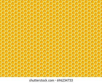 Honeycomb seamless pattern. Vector hexagon background