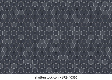 Honeycomb Seamless Pattern. Vector Illustration of Geometric Hexagons Background