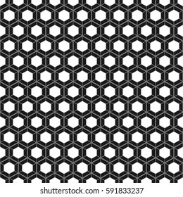 Honeycomb seamless pattern.Vector illustration.Hexagonal cell texture. Grid background.Geometric design. Modern stylish abstract texture. Template for print, textile, wrapping and decoration