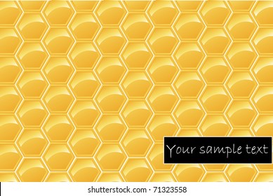 Honeycomb. Seamless vector illustration.