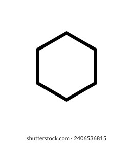 Honeycomb Shape, Beehive or Bee House Form, Hexagonal, can use for Frame, Emblem, Logo Gram, Apps, Pictogram,  Decoration, Ornate, Tile, Mosaic,  Background, Website or Graphic Design Element. Vector 