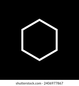 Honeycomb Shape, Beehive or Bee House Form, Hexagonal, can use for Frame, Emblem, Logo Gram, Apps, Pictogram,  Decoration, Ornate, Tile, Mosaic,  Background, Website or Graphic Design Element. Vector 