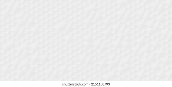 Wabenform, weißer Hintergrund, polygonaler weißer Hintergrund, Licht und Schatten auf weißem Papier, Embosser Hexagon