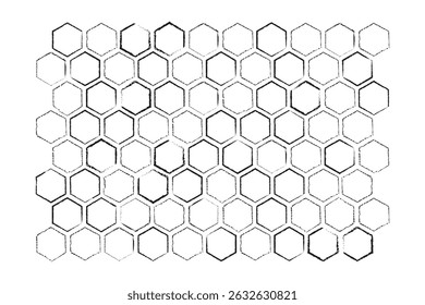 Motif texturé en nid d'abeilles. Icône logo en nid d'abeille à texture dessinée à la main. Image cire d'abeille. Miel d'abeille et Image vectorielle doodle de propolis isolés sur fond blanc.
