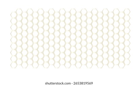 Estrutura em favo de mel. Pente de mel. Produtos apícolas em estilo de esboço. Vetor