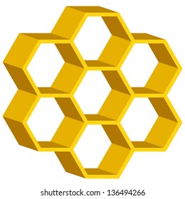 Honeycomb symbol for various design