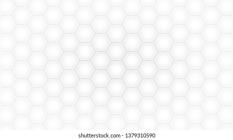 honeycomb textured background. abstract design concept with hexagon composition on white color background.