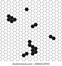 Honeycomb vector background hexagonal pattern