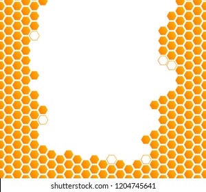 Honeycomb vector background. Honey comb 