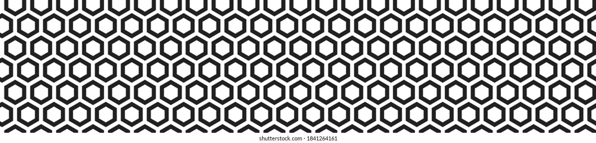 Fondo vectorial de abeja, poligona de miel de soldadura simple fondo negro y blanco.