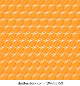 Honeycomb as vector background, top view