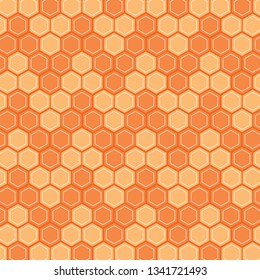 honeycomb vector, background wallpaper orange honey patern illustration - vector