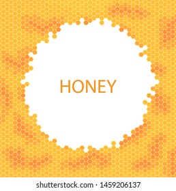 Honeycomb vector honey pattern. stock illustration.