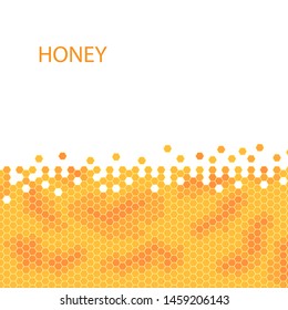 Honeycomb vector honey pattern. stock illustration.