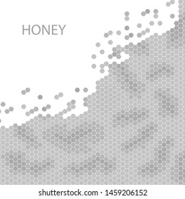 Honeycomb vector honey pattern. stock illustration.