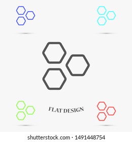 Honeycomb vector icon. honeycomb icon for bees. honeycomb products icon. honeycomb icon. 10 eps. Lorem Ipsum.