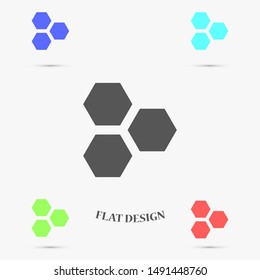 Honeycomb vector icon. honeycomb icon for bees. honeycomb products icon. honeycomb icon. 10 eps. Lorem Ipsum.