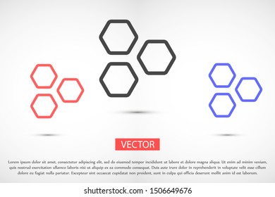 Honeycomb vector icon. honeycomb icon for bees. honeycomb products icon. 