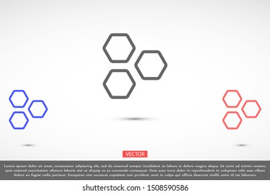 Honeycomb vector icon. honeycomb icon for bees. honeycomb products icon. honeycomb icon. 10 eps. Lorem Ipsum.