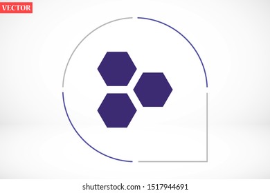 Honeycomb vector icon. honeycomb icon for bees. honeycomb products icon. honeycomb icon. 10 eps. Lorem Ipsum.