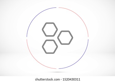 Honeycomb vector icon. honeycomb icon for bees. honeycomb products icon. honeycomb icon. 10 eps. Lorem Ipsum.