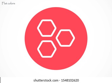 Honeycomb vector icon. honeycomb icon for bees. honeycomb products icon. honeycomb icon. 10 eps. Lorem Ipsum.