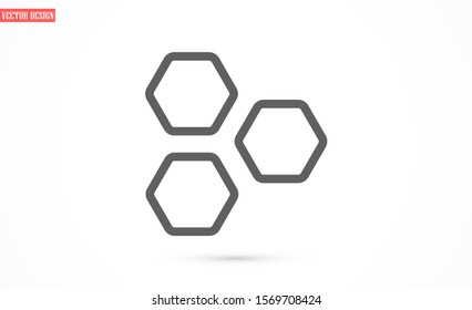 Honeycomb vector icon. honeycomb icon for bees. honeycomb products icon. honeycomb icon. 10 eps. Lorem Ipsum.