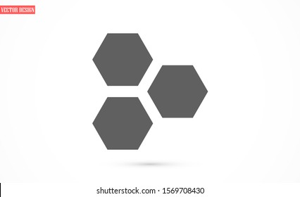 Honeycomb vector icon. honeycomb icon for bees. honeycomb products icon. honeycomb icon. 10 eps. Lorem Ipsum.