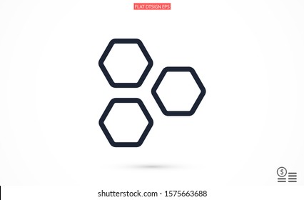 Honeycomb vector icon. honeycomb icon for bees. honeycomb products icon. honeycomb icon. 10 eps. Lorem Ipsum.