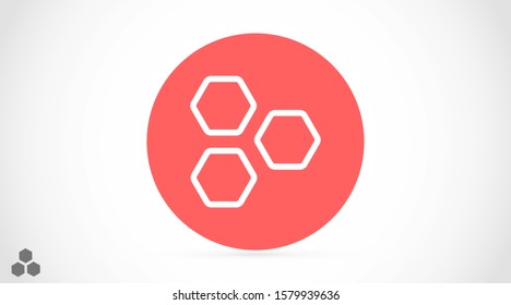 Honeycomb vector icon. honeycomb icon for bees. honeycomb products icon. honeycomb icon. 10 eps. Lorem Ipsum.